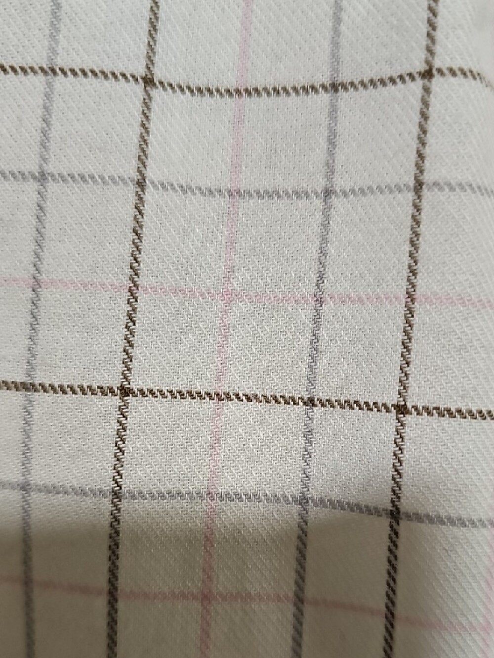 Barbour Tattersalk White and Brown Check Long-Sleeve Dress Shirt - Picture 4 of 5